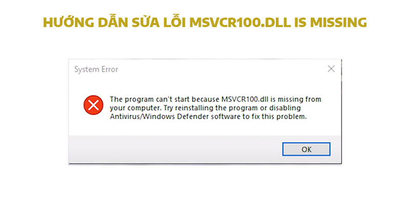 Sử dụng tính năng System File Checker (SFC)
