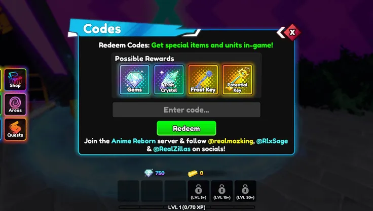 Code anime reborn - Tạo thói quen kiểm tra định kỳ và lưu lại code đã dùng Code anime reborn - Tạo thói quen kiểm tra định kỳ và lưu lại code đã dùng