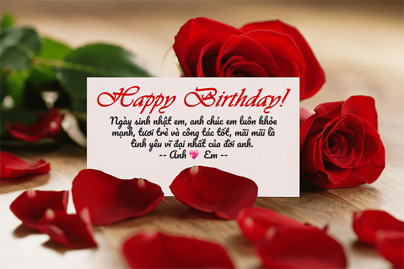 Chúc mừng sinh nhật - Lời chúc cho người yêu Chúc mừng sinh nhật - Lời chúc cho người yêu