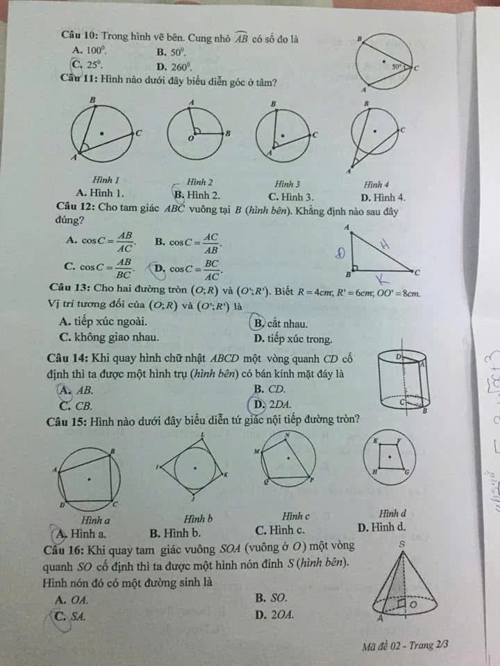 Đề thi tuyển sinh lớp 10 môn toán - Phân bổ thời gian hợp lý Đề thi tuyển sinh lớp 10 môn toán - Phân bổ thời gian hợp lý