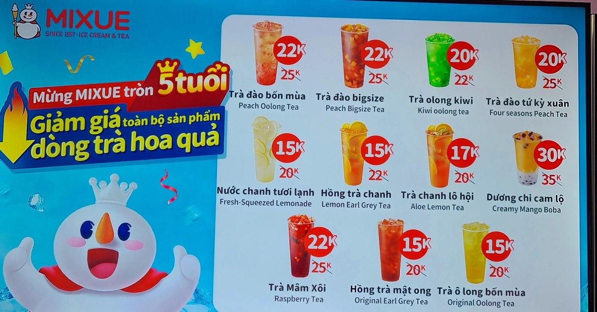 Menu Mixue - Kem tươi vẫn là phần nhận diện nổi bật Menu Mixue - Kem tươi vẫn là phần nhận diện nổi bật