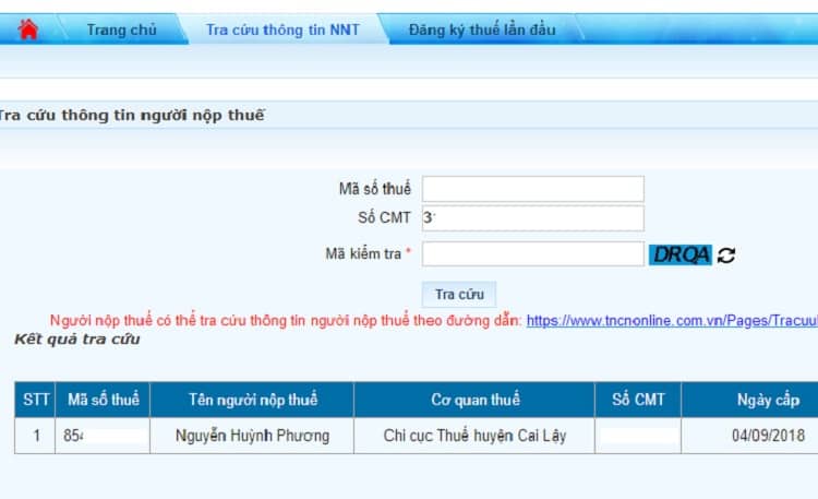 Tra mã số thuế - Tìm trên cổng thông tin chính thức Tra mã số thuế - Tìm trên cổng thông tin chính thức