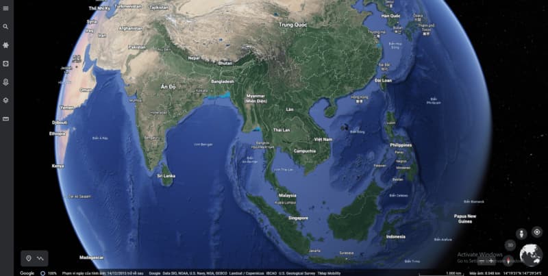 Google earth - Quan sát ảnh vệ tinh và chế độ 3D Google earth - Quan sát ảnh vệ tinh và chế độ 3D