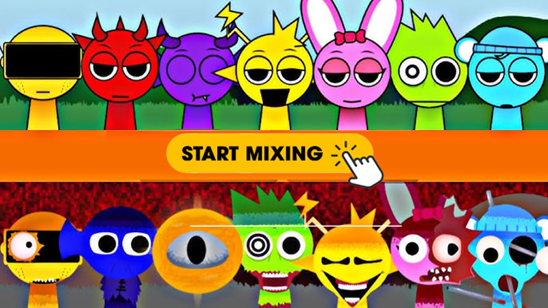 Sprunki - Nhân vật thêm màu sắc và chuyển cảm xúc Sprunki - Nhân vật thêm màu sắc và chuyển cảm xúc