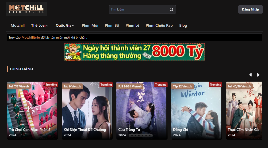Motchill - Tổng quan về trang web xem phim trực tuyến này Motchill - Tổng quan về trang web xem phim trực tuyến này