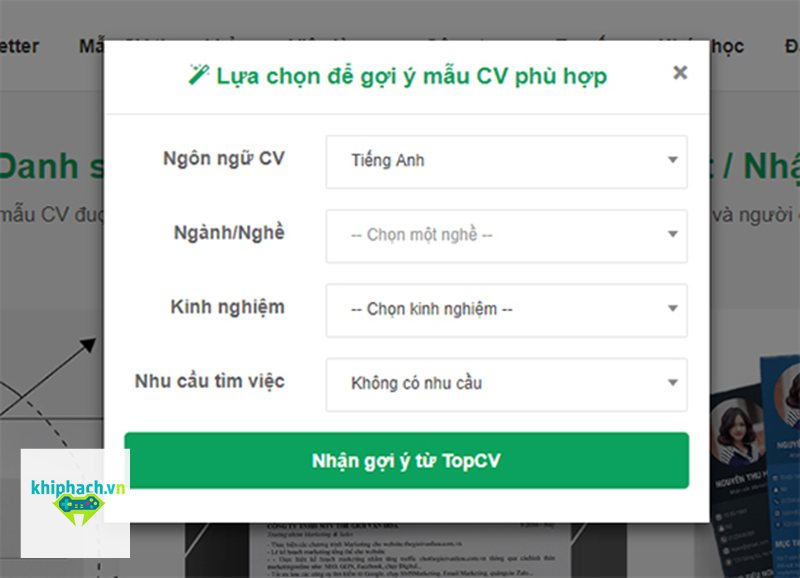 Top CV - Kiểm tra trước khi tải CV Top CV - Kiểm tra trước khi tải CV